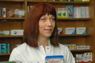 Zena sa slomljenim nosem.